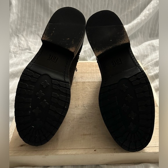 Frye Natalie Double Zip Womens Brown Charcoal Ankle Boots Bootie 78491 Size 6.5B - Picture 14 of 14